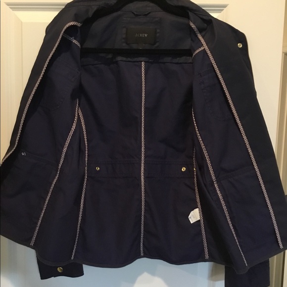NWOT J.Crew Navy Blue Jacket With Gold - Picture 4 of 6